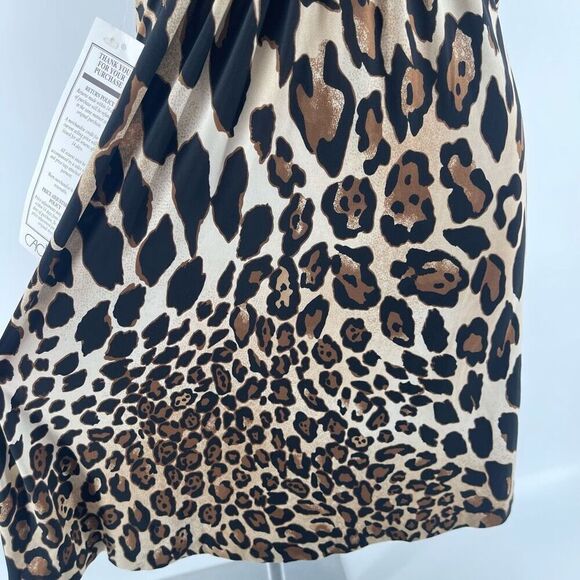 Cache Women’s Leopard Print Halter Dress Size Small, New With Tags, MSRP $128 - Picture 14 of 17